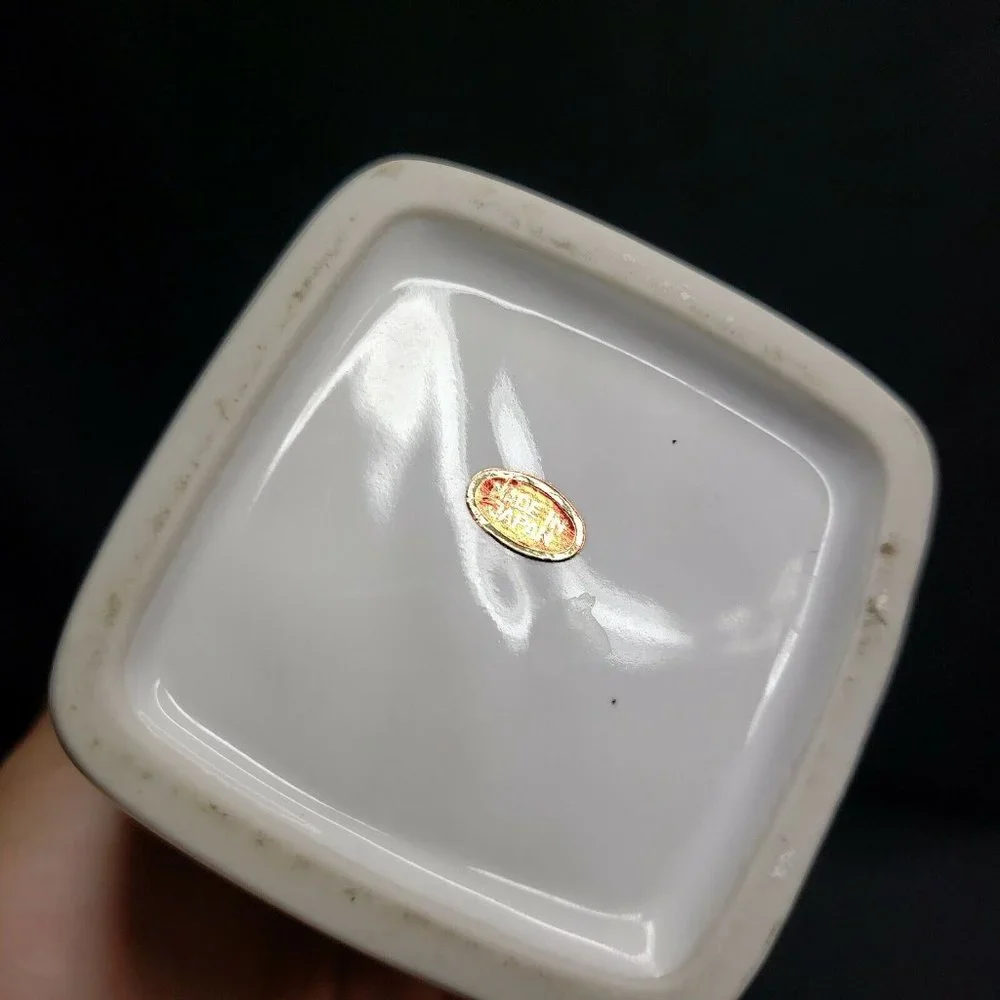 Vintage Floral Bud Vase 9" Porcelain Made In Japan Gold Red Blossoms - Picture 6 of 7